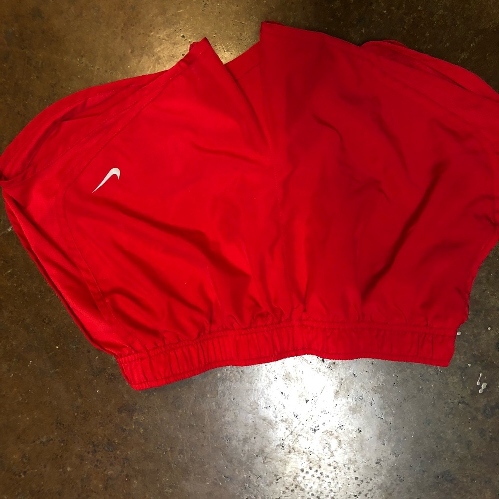 bright red nike shorts! barely worn.